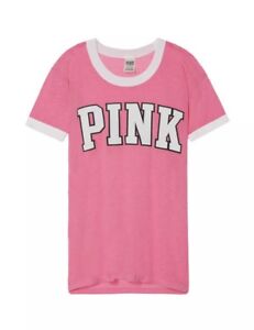 Victoria's Secret PINK Ringer Tee Shirt ~ Size: Medium