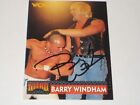 WWF, WWE HALL OF FAMER BARRY WINDHAM AUTO SIGNED CARD W/ COA FREE SHIPPING!