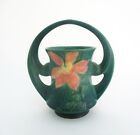Vintage Roseville Clematis Art Pottery Vase Basket