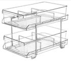 2 Tier Bathroom Organizer with Dividers, Slide-out Drawers for Cabinet / Counter