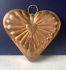 VTG Copper Heart Copper Mold Tin Lined Kitchen Decor Country English French 5.5”
