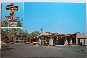 Virginia VA Fredericksburg Thunderbird Motor Inn Postcard Old Vintage Card View