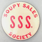 SOUPY SALES SOCIETY - 1963 Official Membership button.3 1/2