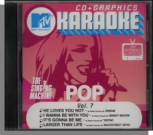 Karaoke CD+G - MTV Pop Hits Vol  7 - New Singing Machine CD! Larger Than Life!