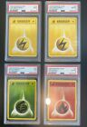 1999 Pokemon Game 1st Edition Shadowless Graded Energy Lot Of 4 Lightning PSA 9+