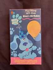 Blue's Clues : Blue's Birthday (VHS, 1998) Blues Nick Jr. Kids Orange Tape Works