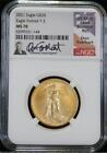 2021 $25 1/2 Ounce Type 2 American Gold Eagle NGC MS 70 Don Everhart Hand Signed
