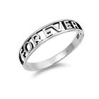 .925 Sterling Silver Forever Friendship Promise Ring Size 5-9 NEW