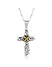 Montana Silversmiths Necklace Mens Rugged Faith Cross 24