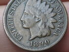 1890 Indian Head Cent Penny- VF/XF Details