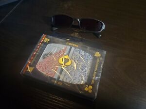 Infrared Marked Double Deck Copag Cards POKER SIZE & Infrared Black Sunglasses