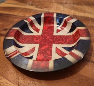 Union Jack Tin Ashtray - By Shiv Of London - 5.25