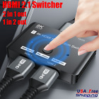 NEW Bi-Directional 8K 4K HDMI 2.0 2.1 Switcher Splitter 2 in 1 out/ 1 in 2 out