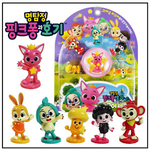 Pinkfong Wonderstar Detective Pinkfong Hogi Figure 6ea Set Korea Toy