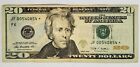 2009 $20 Dollar Star Note Bill Low Serial Number JF00540854 *  -- currency