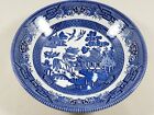 Churchill Blue Willow Soup Bowl Made in England 7 3/4