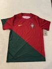 Nike Dri-FIT 2022/23 Portugal Soccer Home Jersey World Cup Red Green Mens Large