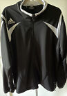 ADIDAS Mens Clima 365 Tracksuit Top Jacket XL Black Polyester Zip Up W/pockets