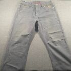 Coogi Jeans Mens Size 38x34 Grey Denim Embroidered Hip-Hop Y2K