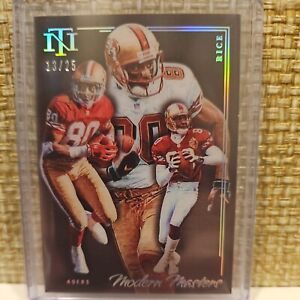 2022 National Treasures Modern Masters Jerry Rice 1325