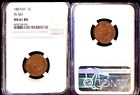 1867/67 1C NGC MS61BN-FS-301 - INDIAN HEAD SMALL CENT