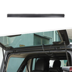 Black Tailgate Rear Window Rain Gutter Deflector Parts For Wrangler JK JL 2007+ (For: Jeep)