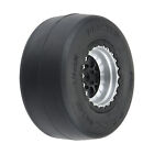 PRO10218-10  1/16 Reaction Rear Tires MTD 8mm Black/Silver (2): Losi Mini Drag