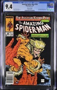 Amazing Spider-Man # 324 (Marvel)1989 - CGC 9.4 WP Mark Jewelers - Sabretooth