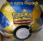 Pokemon Quick Ball PokeBall Tin 3 TCG boosters + Coin Sealed