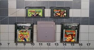 GameBoy Game Lot (Color and Advance: Mario, Donkey Kong, Frogger, Fortress)