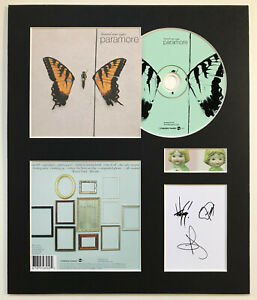 PARAMORE - Signed Autographed - BRAND NEW EYES - Album Display