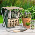 Pure Garden All-In-One Garden Tool Set, Stool, and Carry Bag//