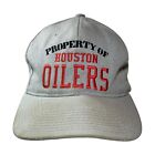 Vintage Property Of Houston Oilers Wool Blend Snapback Hat Grey New Era