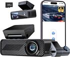 New ListingPelsee Dash Cam Front Rear 4K/1080P WiFi Night Vision Voice Control G-Sensor