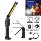 Rechargeable LED Work Light w/ Magnetic Base 180° Rotate Lamp for Repair Outdoor