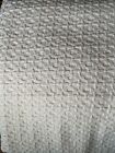 Vtg King 100% Cotton Waffle Weave Thermal Blanket 92x105 White Made In USA