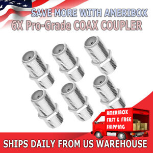 6-Pack F Type Coax Coaxial Cable Coupler Female Jack Adapter Connector M380