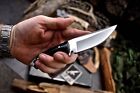 CFK IPAK Handmade D2 Custom BISON HORN Small Skinner Mini Hunting EDC Knife