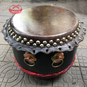 16Inch/40cm Chinese Cowhide Drum Traditional Lion Drum Dance In Foshan--狮鼓