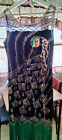 Babeyond 20s Vintage-Style Peacock Sequin Fringe Flapper Dress , Black, Teal