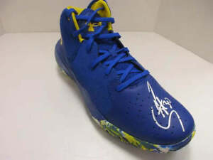 Stephen Curry of the Golden State Warriors signed autographed basketball shoe PA