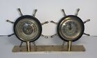 Vintage Florn Thermometer/Barometer/Clock,  Ship Wheels, West Germany