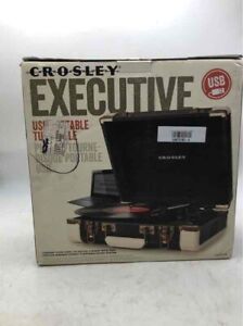 Crosley CR6019A Executive Stereo Portable USB Turntable Record Player