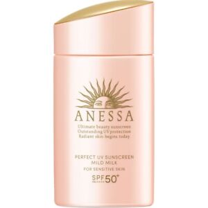 Shiseido ANESSA Perfect UV Sunscreen Mild Milk 60ml SPF50+ PA++++ Japan New 2022