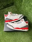 Nike Air Jordan 3 Retro Mid Fire Red size 9.5 DN3707-160 OG III White