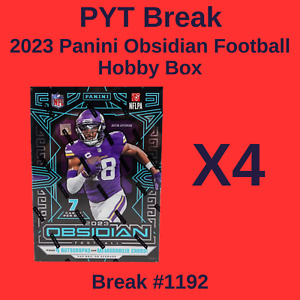 New ListingNew Orleans Saints - 2023 Obsidian Hobby 4 Box PYT Break #1192