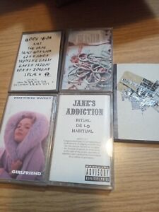 1990's ROCK Cassette Tape Lot Of 5 TESTED WORKS Janes Addiction Matthew Sweet