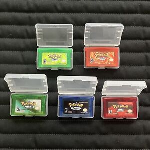 New ListingPokemon Gameboy Advance Lot Of 5 New GBA FireRed LeafGreen Ruby Emerald Sapphire