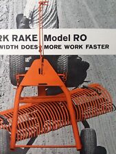 York Rake RS RM RO Lawn Garden Tractor Implement Sales Brochure Advertising