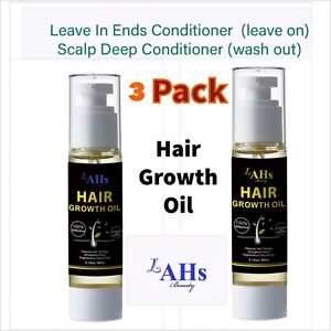3 pack Super  Hair Growth and Repair Oil by LAHs Beauty Force FREE SHIPPING!